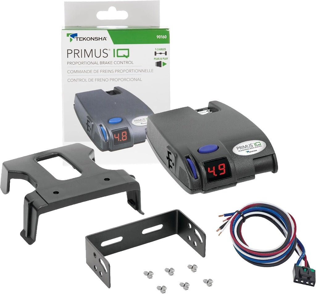 90160 Primus IQ, Proportional Brake Controller for Trailers with 1-3 Axles, compatible with Ford, GM, Chevy, Dodge