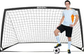 Soccer Goals for Backyard, 6x4 / 9x5 FT Soccer Net with Target Gate | Easy Set Up, Foldable Frame, Stable Poles and