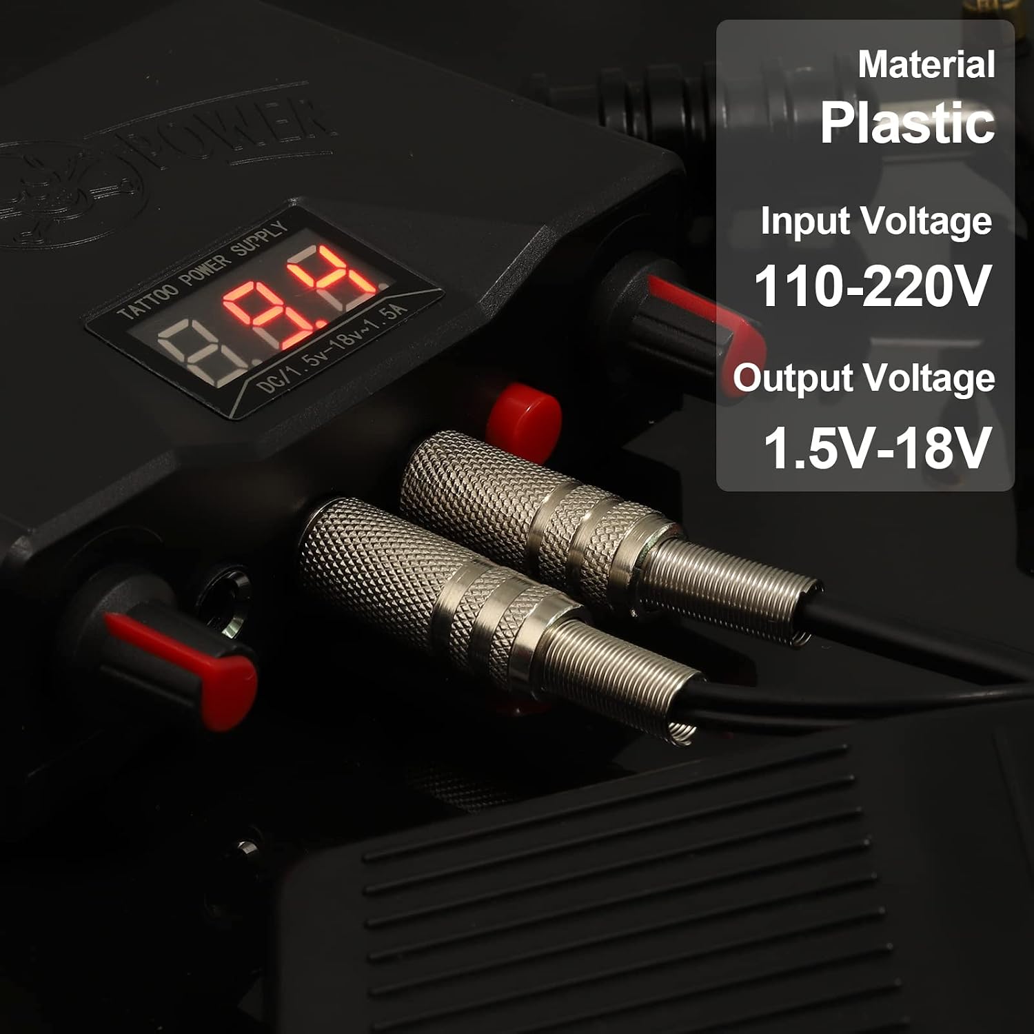 Tattoo Power Supply Kit Dual Digital Tattoo Machine Power Supply