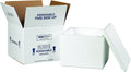 2 Set . Boxes Fast BF214C Insulated Shipping Box with Foam Container, 9 1/2" x 9 1/2" x 7", Small, White