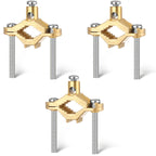 Feekoon 3 Pcs 1/2" to 1" Ground Clamp, #10 to #2 Wire Range