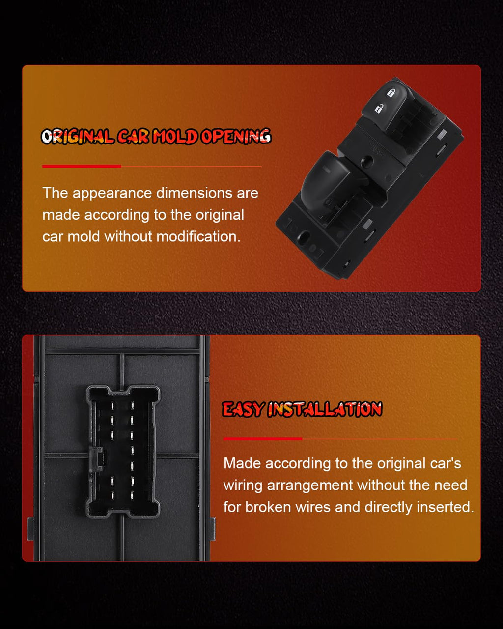 cciyu Passenger Power Window Switch for Nissan for Altima 2013-2016