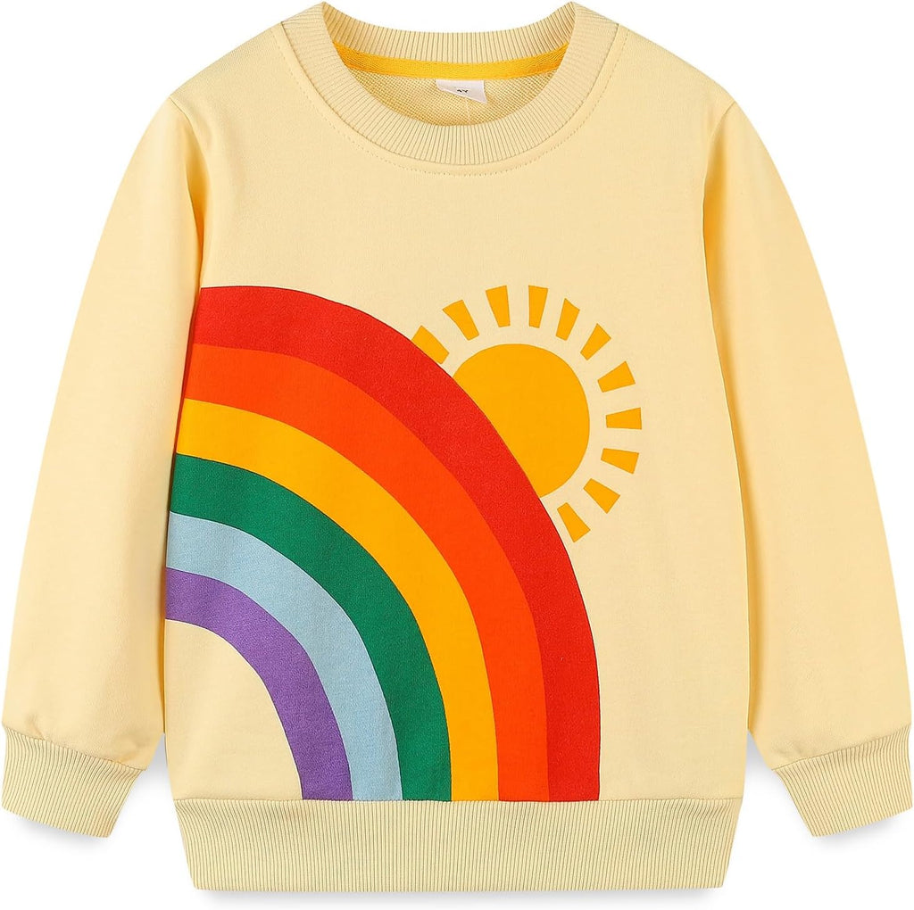 Toddler Girl Sweatshirt Clothes Outfit,Cotton Crewneck Clothing