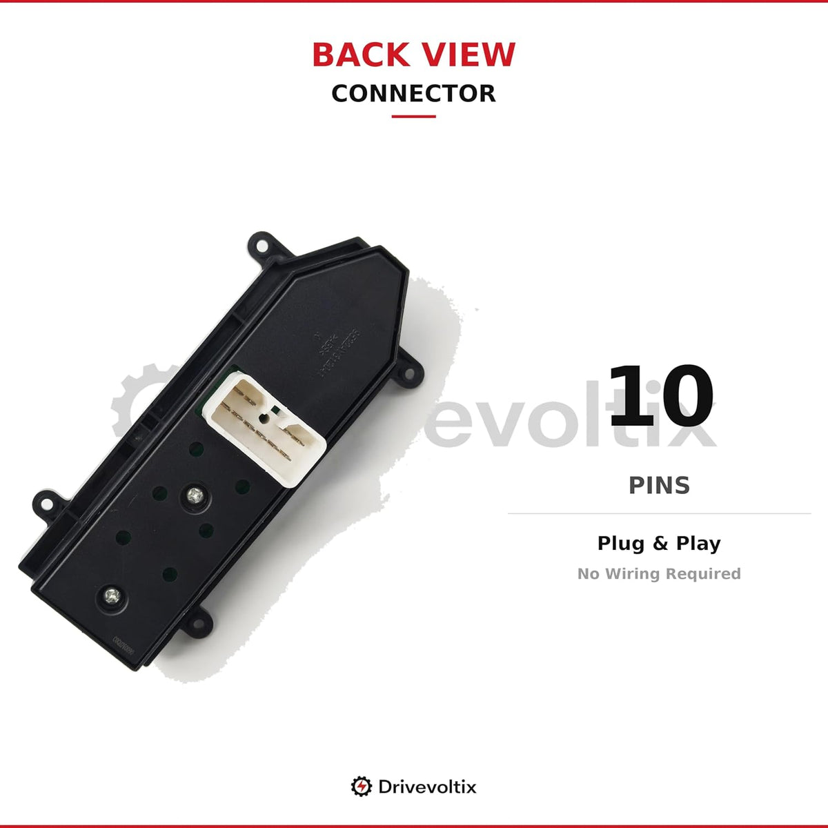 Passenger/Front Right Side Power Window Switch Compatible with Hyundai Santa Fe 2007-2012, Replaces OEM 93575-2B000, 935752B000