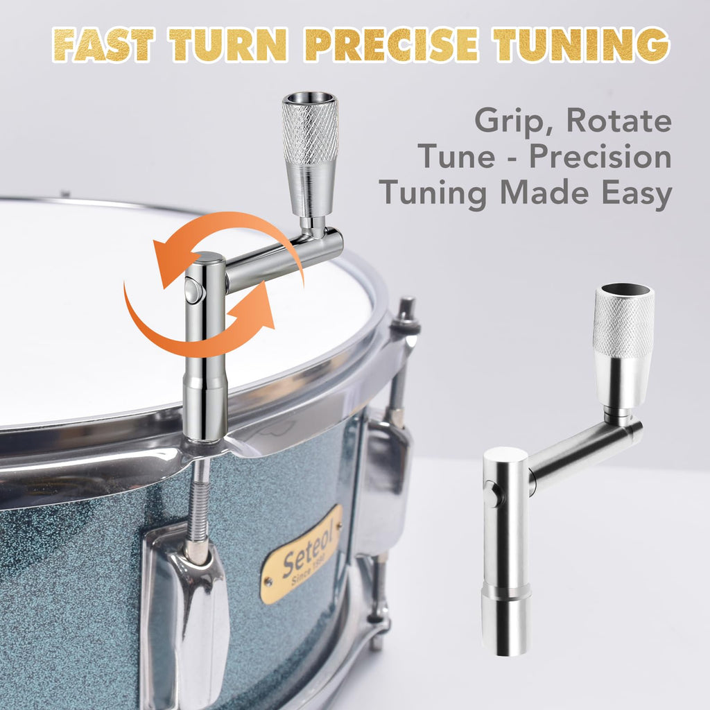 Drum Accessories Set: 30 Drum Dampeners Gels + 2 Drum Keys