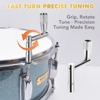 Drum Accessories Set: 30 Drum Dampeners Gels + 2 Drum Keys