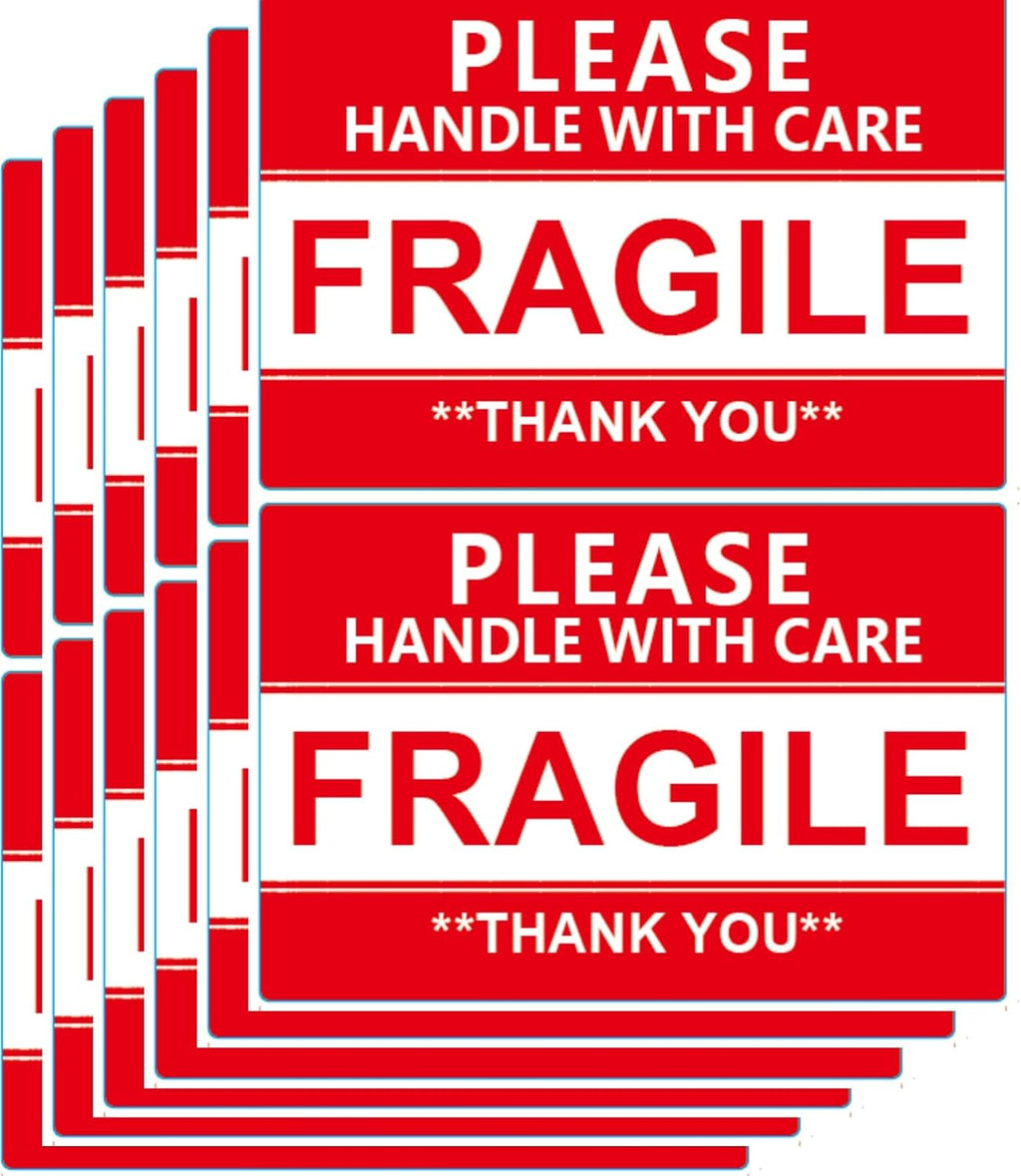 Fragile Stickers 4x6 Inch, Warning Labels for Moving, Packaging, Shipping