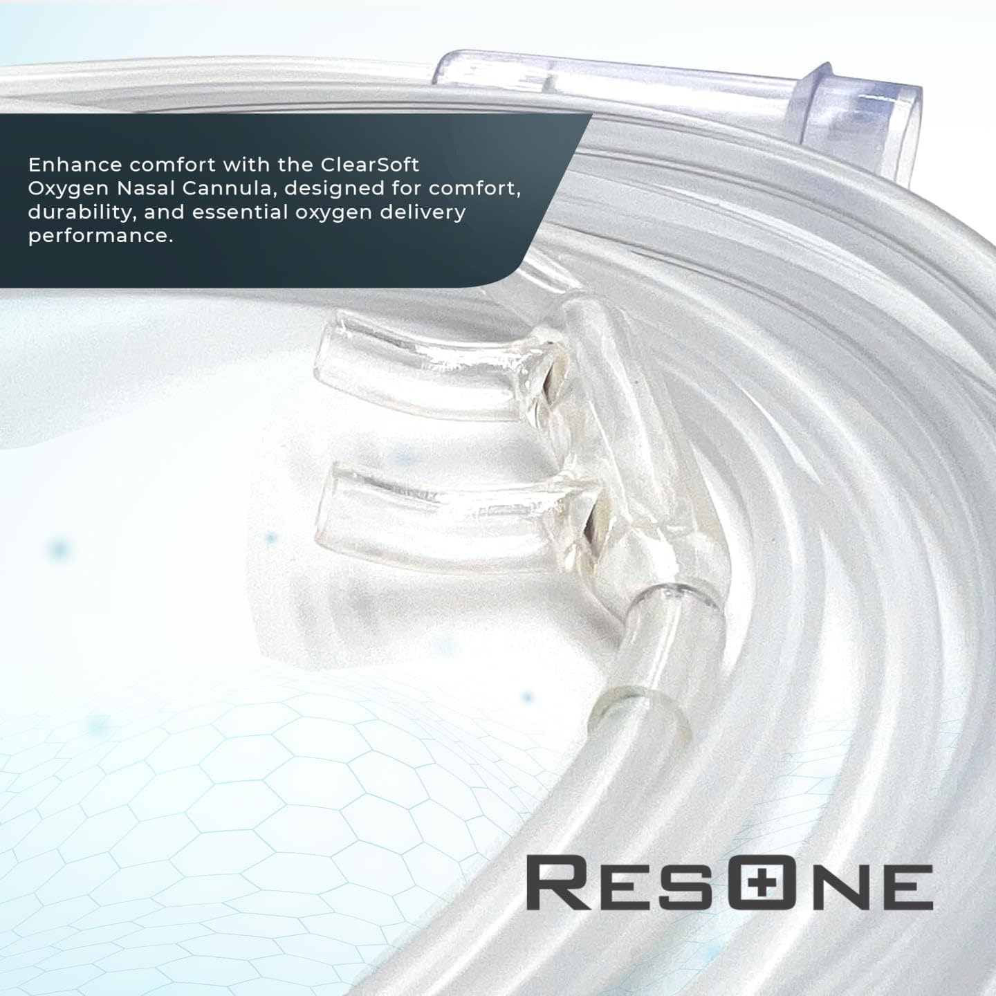 7Ft Soft Adult Oxygen Nasal Cannula 5-Pack - Curved Prongs, Crush-Resistant Tubing - Nasal Tubes, Oxygen Concentrator