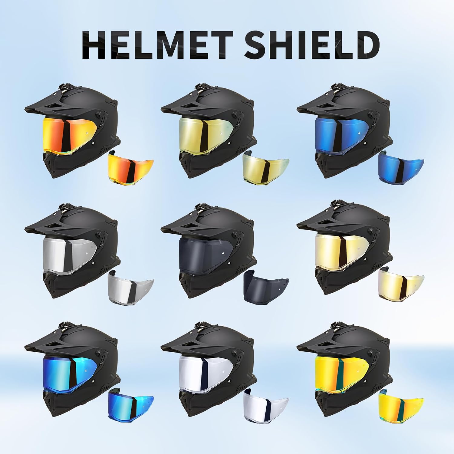 Helmet Visor for Sedici Duale/SEDICI Forged Helmets Replacement | Impact Resistant,UV400 Protection,Helmet Visor for