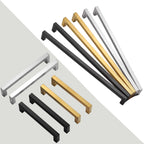 2 Pack 15 Inch Brushed Nickel Cabinet Pulls Square Drawer Handles
