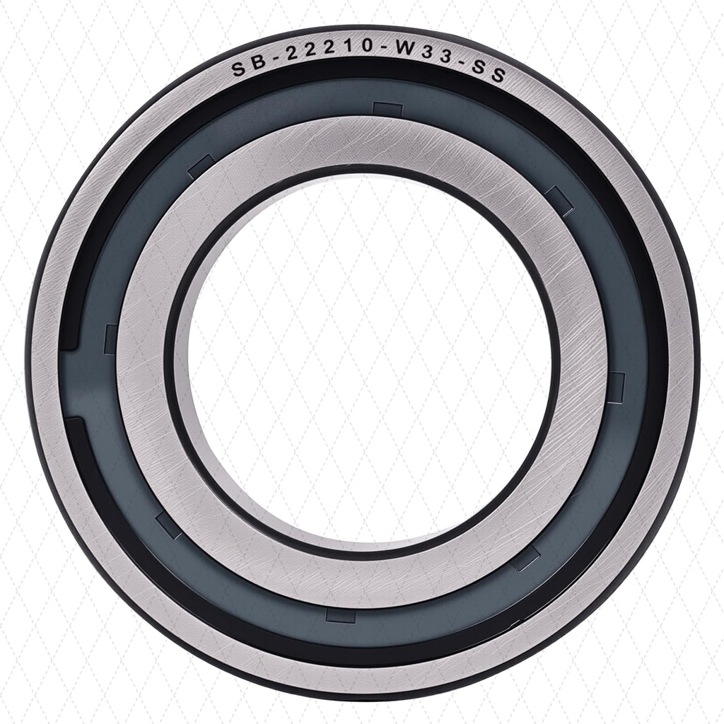 22210 W33 SS Spherical Roller Bearing, 50x90x23mm, 1 Pack