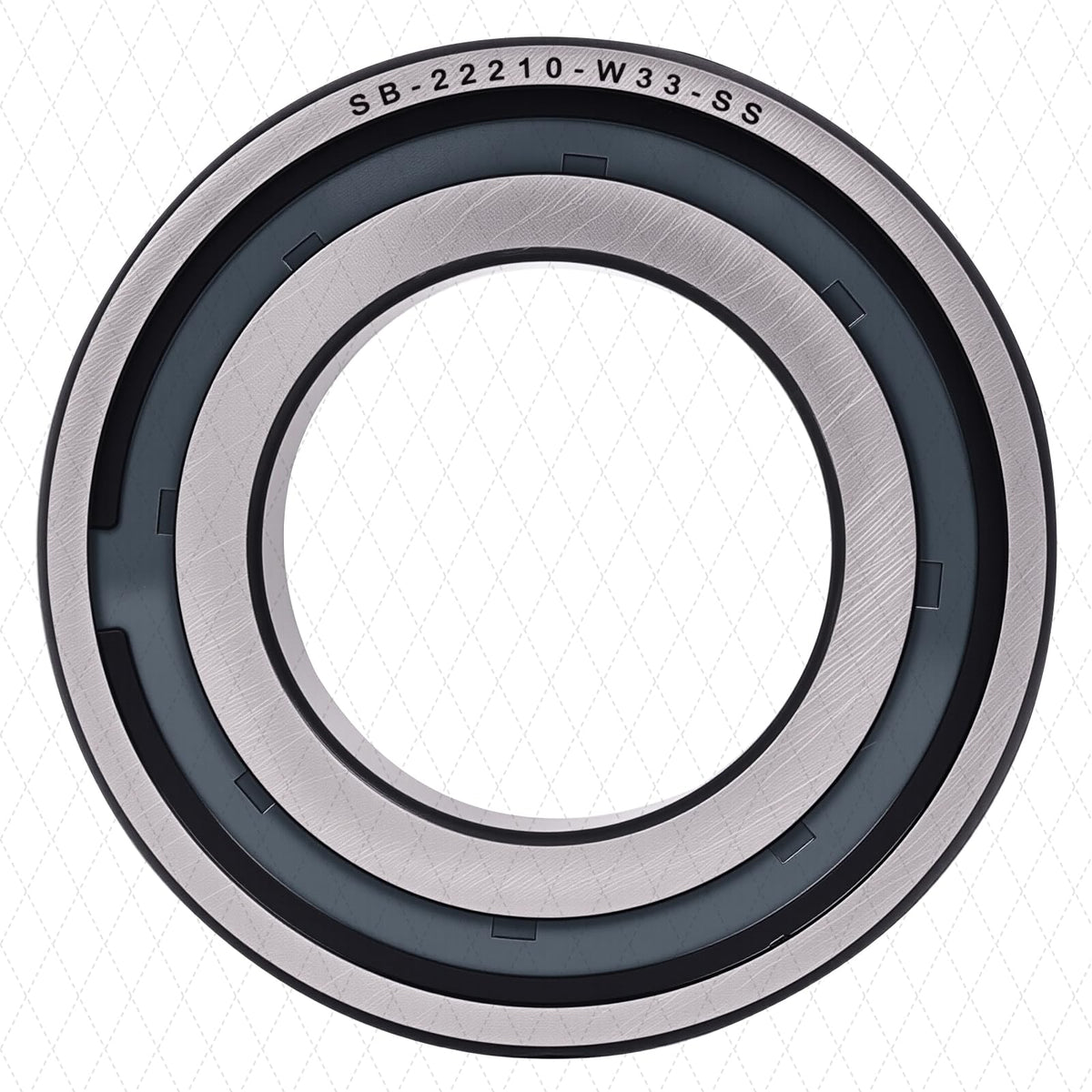 22210 W33 SS Spherical Roller Bearing, 50x90x23mm, 1 Pack
