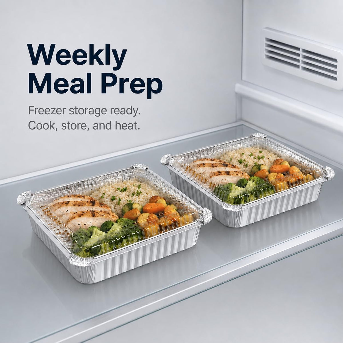35-Pack 8x8 Disposable Aluminum Foil Pans with Clear Lids