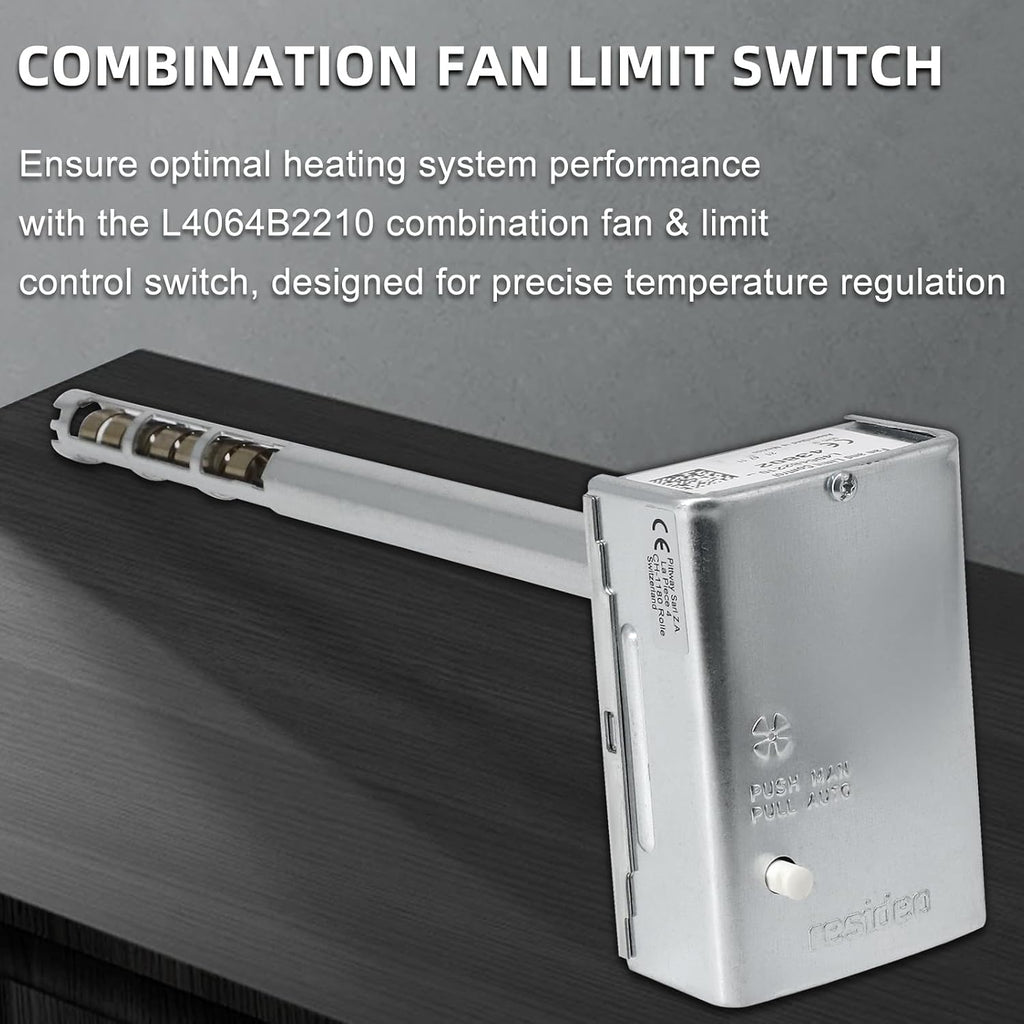 L4064B2210 Combination Fan & Limit Control Switch, Furnace 11" Replacement Combination Fan Limit Switch