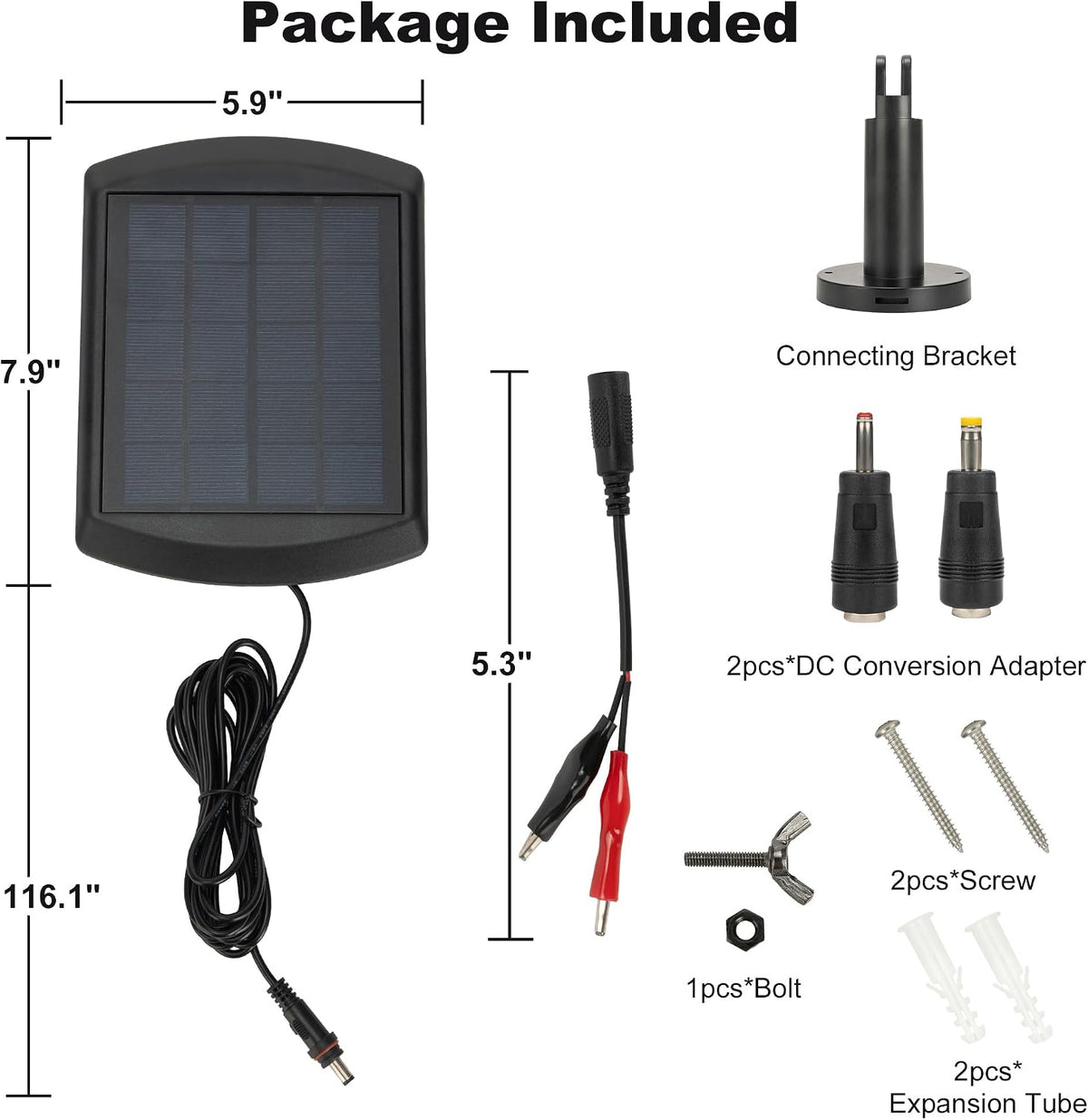 6V Solar Panel for Deer Feeder, Adjustable & Durable
