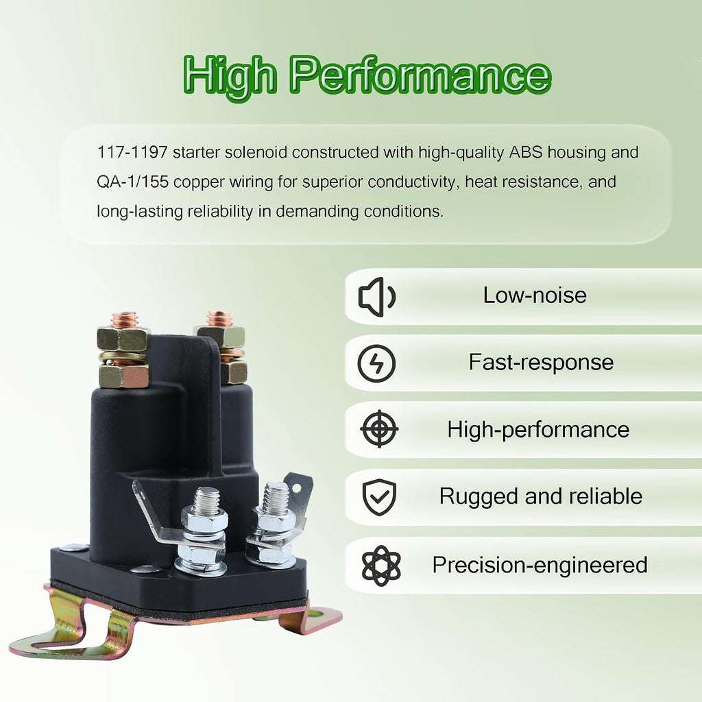 MAQIMA 117-1197 Starter Solenoid Compatible with Toro Timecutter Exmark