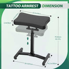 Tattoo Armrest Stand Adjustable Height by Hydraulic System
