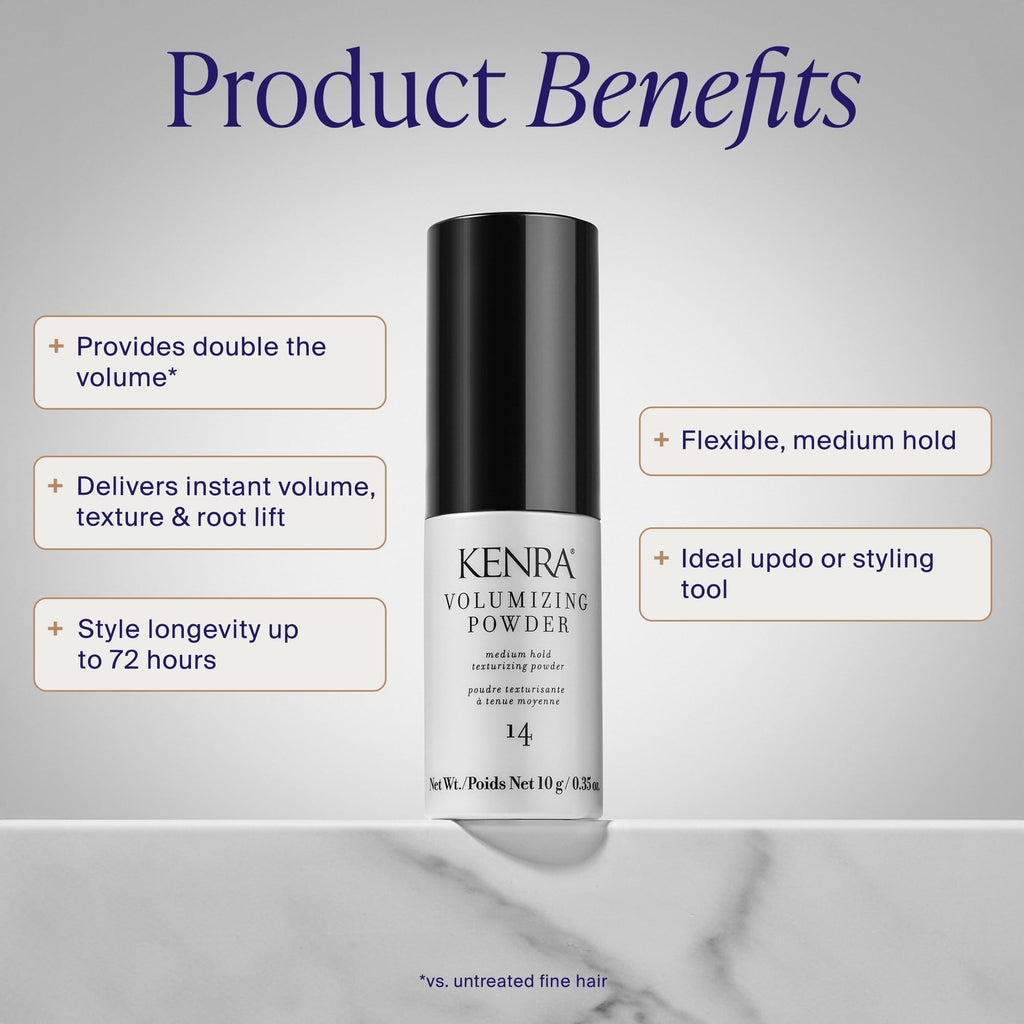 Volumizing Powder 14 | Medium Hold Texturizing Powder | Instant Volume & Texture | Style Longevity Up To 72 Hours |