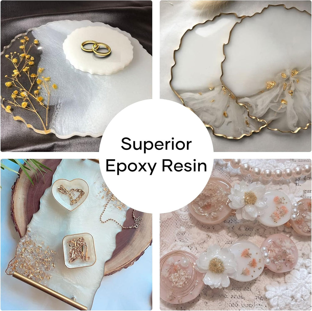 Pearl White Mica Powder for Resin - 1.7oz/50g Epoxy Pigment Dye | Cosmetic Grade Mica Powder for Soap Making, Candle