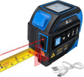 4-in-1 Laser Tape Measure with Laser Level Crosshairs |130ft/40m Laser Distance+16ft/5m AutoLock Tape |Backlit LCD