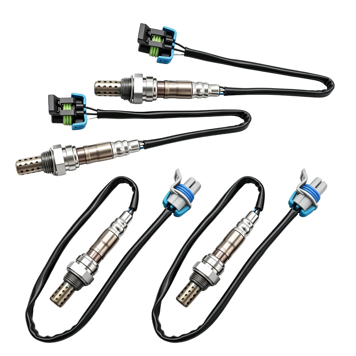 HiSport O2 Oxygen Sensor Kit Upstream Downstream Compatible with Chevy