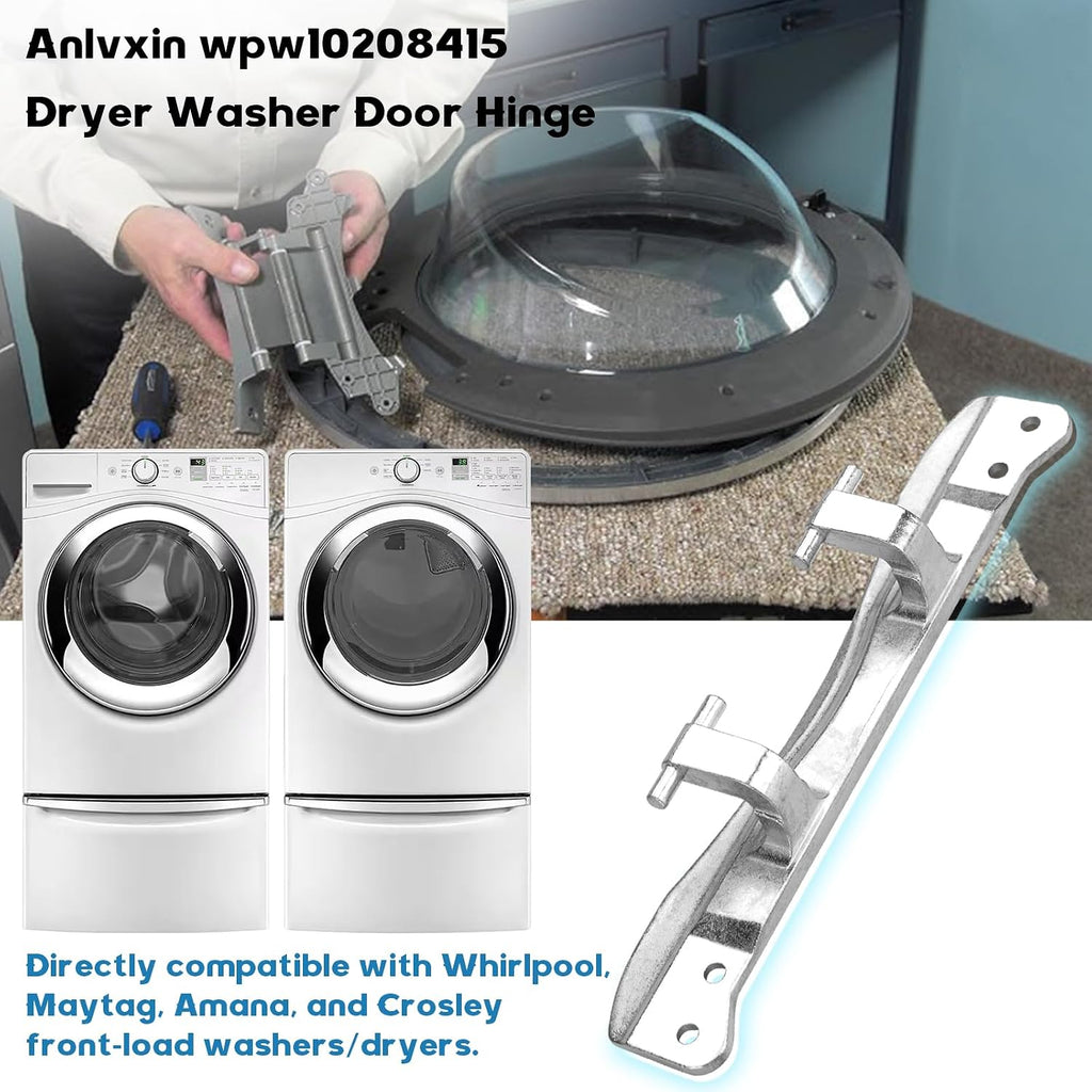 WPW10208415 Dryer Washer Door Hinge Replacement