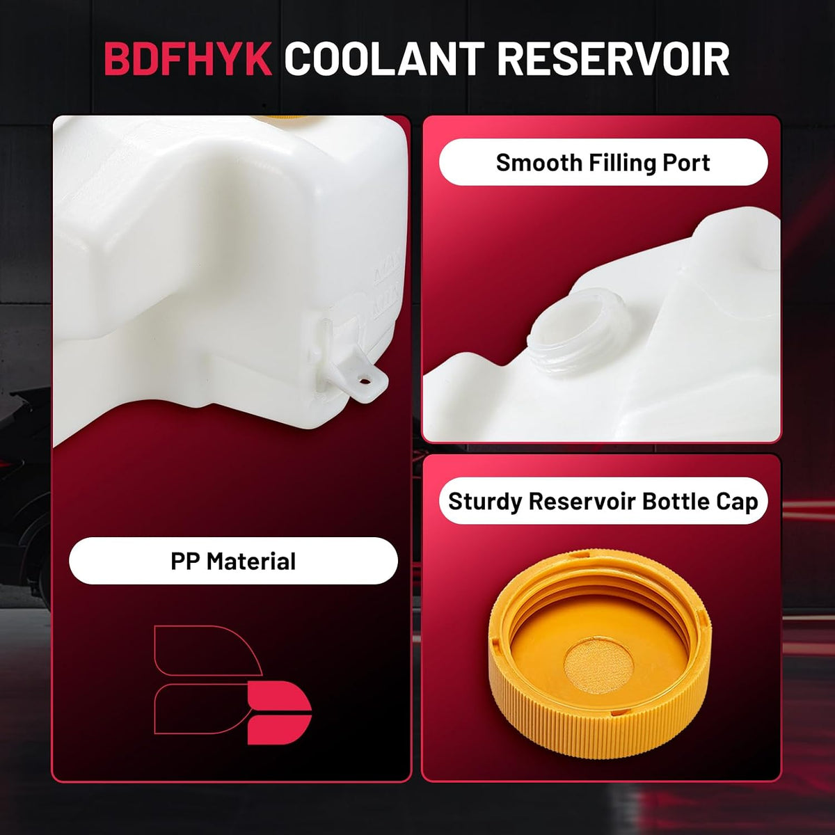 BDFHYK Engine Coolant Expansion Reservoir Overflow Tank Compatible with Nissan Altima 2002-2006, Maxima 2004-2006, Replace 603-614 21710-8J000 NI3014105