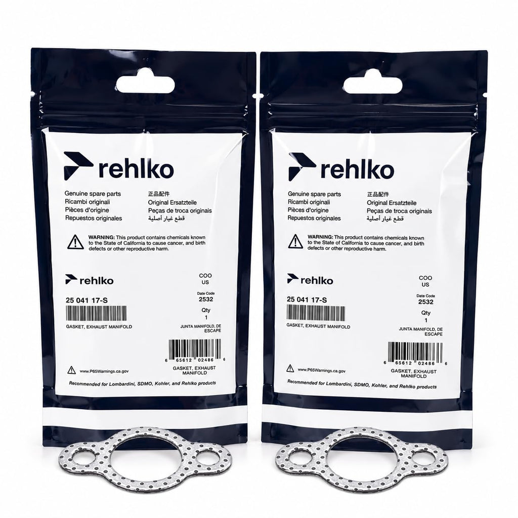 Kohler (2 Pack) 24 041 49-S Replacemnt Exhaust Manifold Gasket # 24 041 49-S-2pk