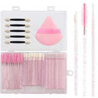 Upgrade 206pcs Disposable Makeup Applicators Kit, Mascara brush/Lip Applicators/Micro Applicator Brushes/Dual Sides