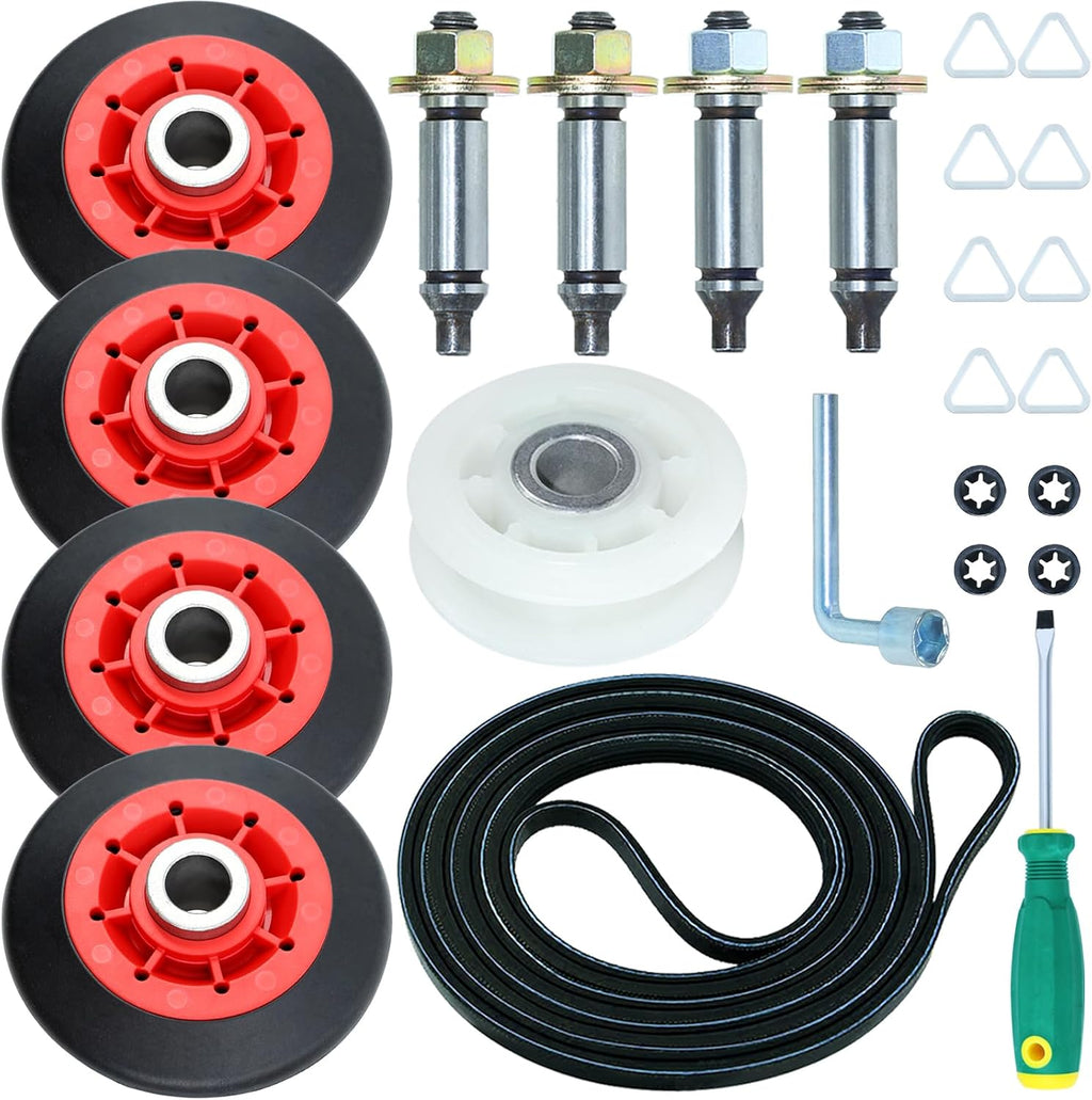 [Upgraded] 4392067 Dryer Repair Kit for Whirlpool Maytag Dryers | with WPW10314173 Drum Roller 279640 Dryer Idler