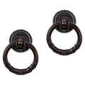 2 Pack Vintage Cabinet Handles, Oil Rubbed Bronze