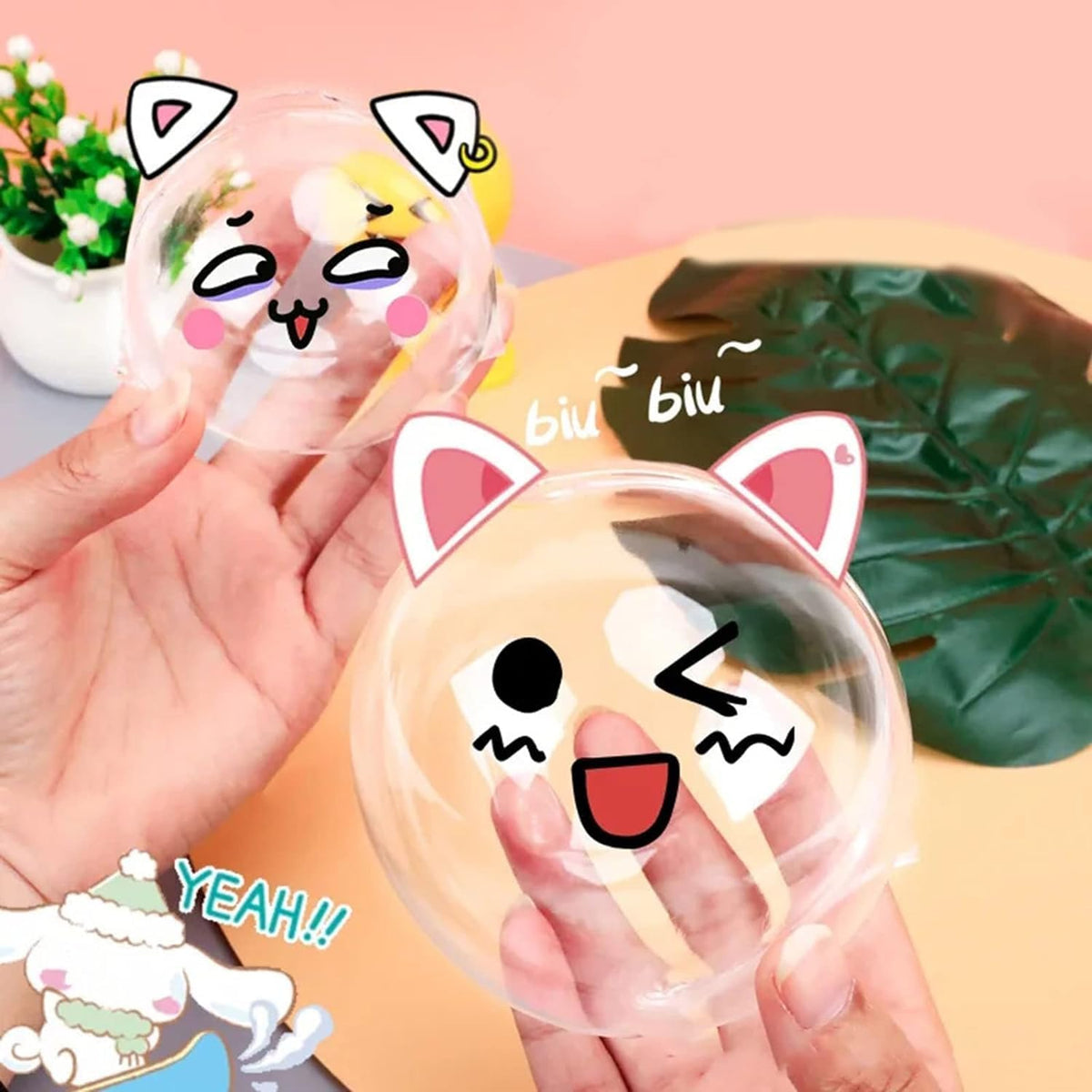 White Creative Nano Tape Bubbles, DIY Multiple Play Methods Intellectual Development Nano Tape Kneading Toys, Double