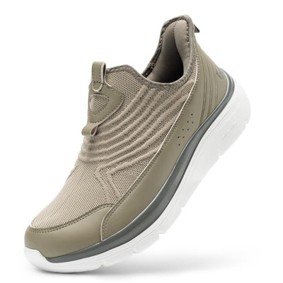 Men's Extra Wide Slip-On Walking Shoes, Hands-Free Orthopedic Sneakers with Arch Support for Plantar Fasciitis