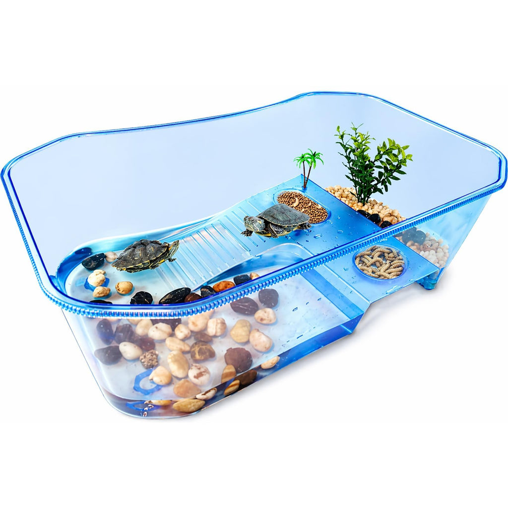 Small Turtle Tank Aquarium(Excluding Accessories) Blue
