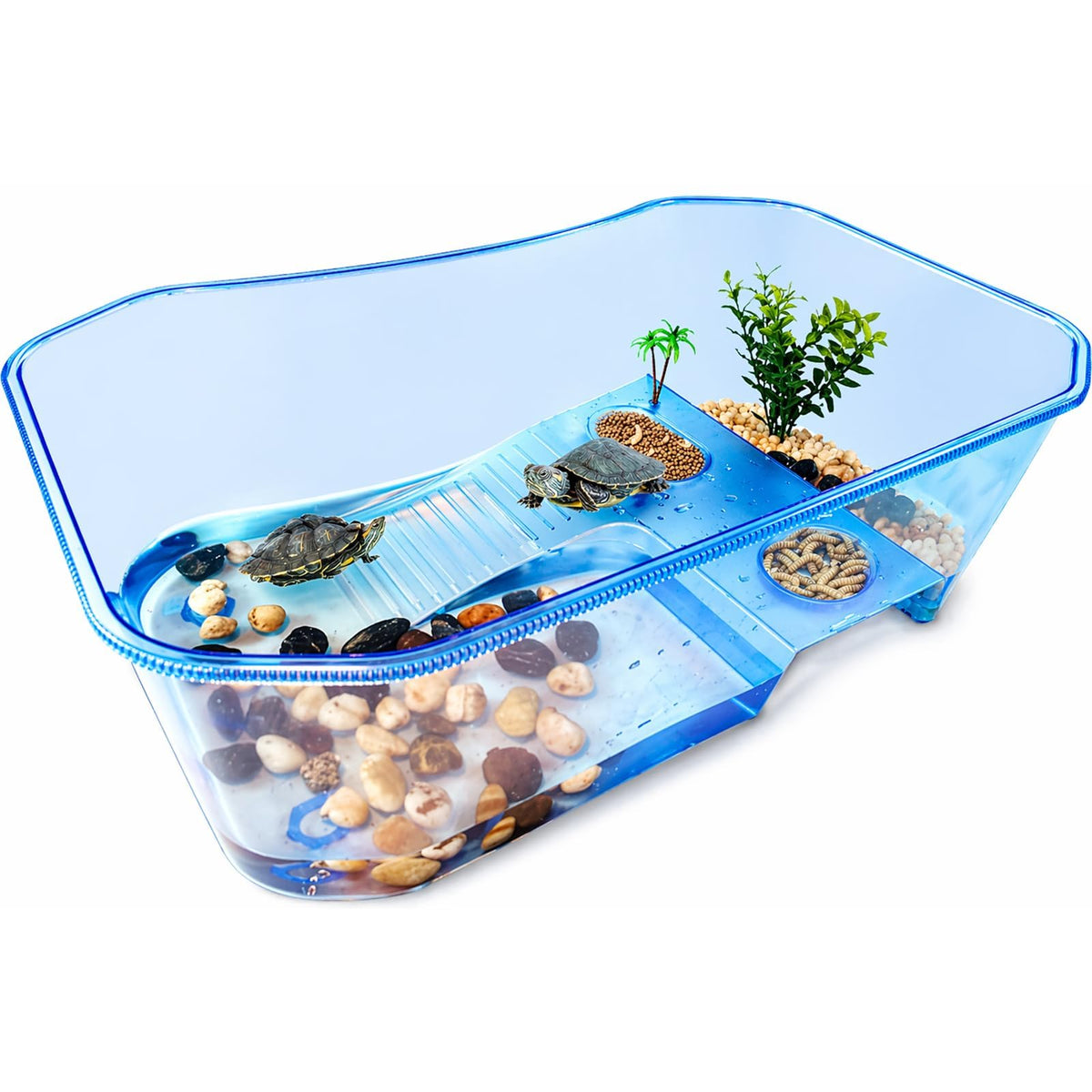 Small Turtle Tank Aquarium(Excluding Accessories) Blue