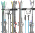 Wall Mounted Ski Rack, Indoor Ski Hangers for Garage | Ski Storage for Home, One-piece Design, Wall Mount Ski Holder