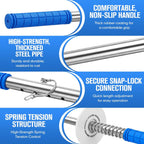 2 Pack Stretch Film Dispenser Pole Holder, 48" Long Handle
