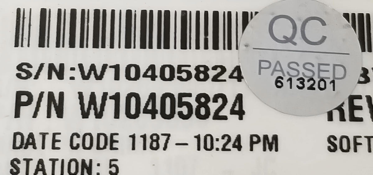W10405824 for Whirlpool Washer Control Board 7MWTW5500XW2
