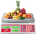 Commercial Price Computing Scale, 66lb/30kg, Dual LCD