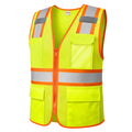 High Visibility Safety Vest with Reflective Strips and Pockets