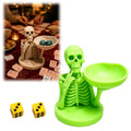 Mahjong Dice Holder Skeleton Dish Decorative Dice Tray for Game, Green