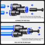 TAILONZ 5/16 Inch Push-to-Connect Fitting Pneumatic Plug PP-5/16 10Pcs