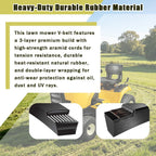 TCU16092 Deck Belt for 48" Zero-Turn Mowers, 5/8" x 150" Aramid, 1-Pack