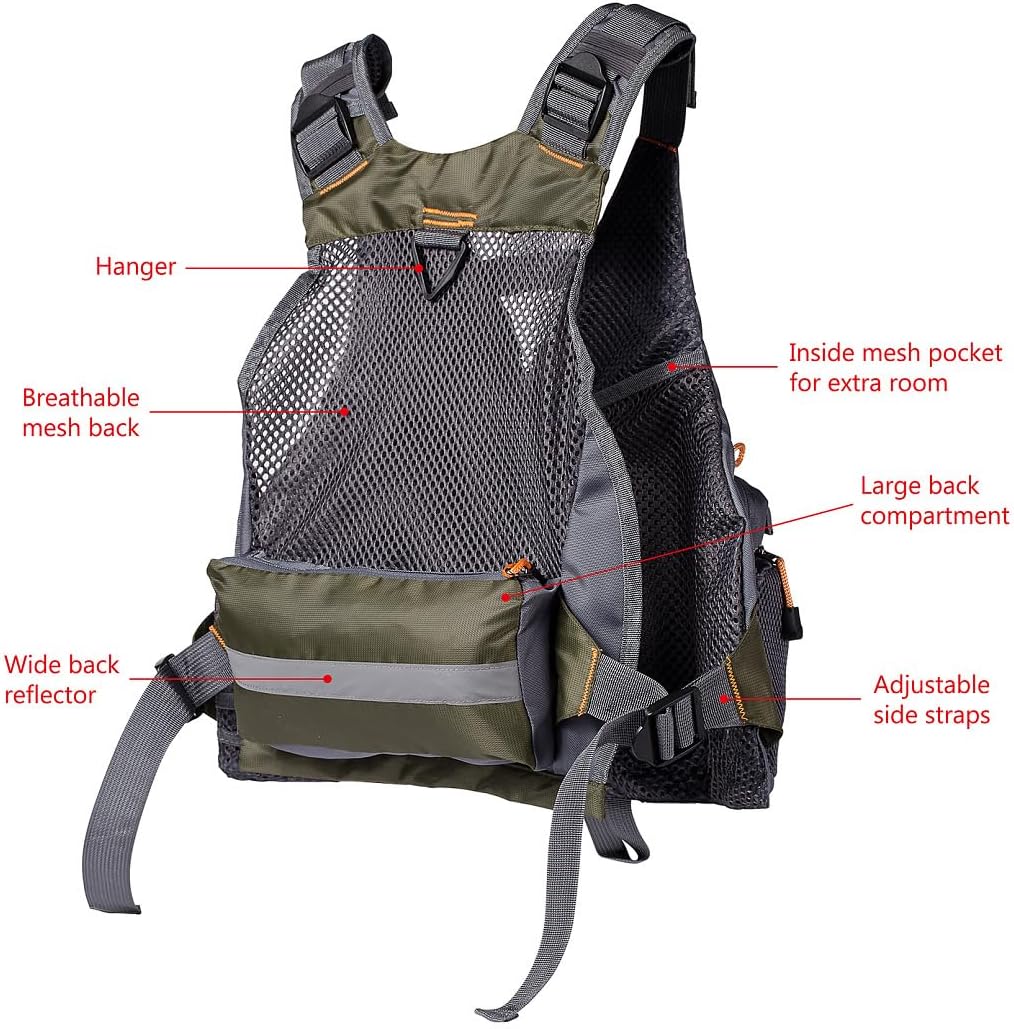 Strap Fishing Vest Adjustable for Men and Women
