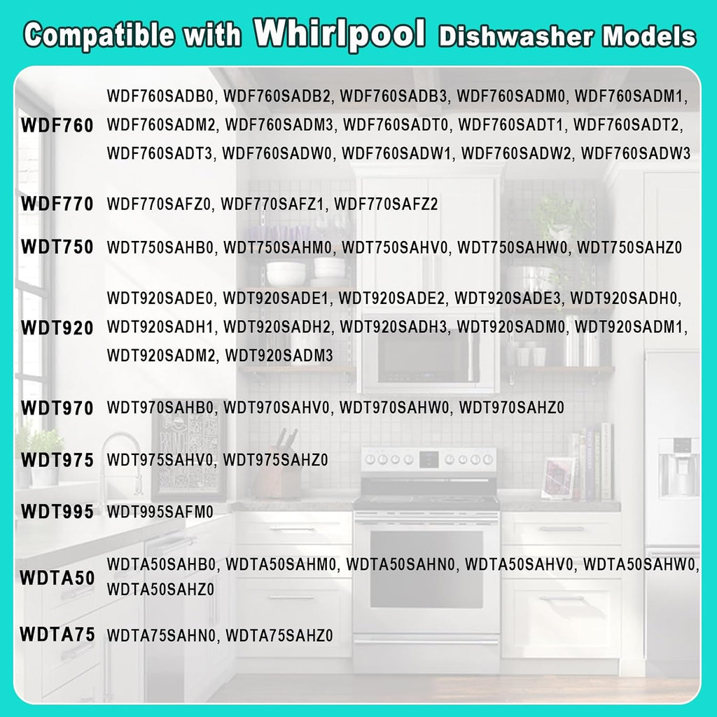 W10837249 Dishwasher Lower Spray Arm Replacement Compatible with Whirlpool