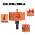3 inch Hole Saw for Wood, Metal, Plastic & Drywall, with Arbor