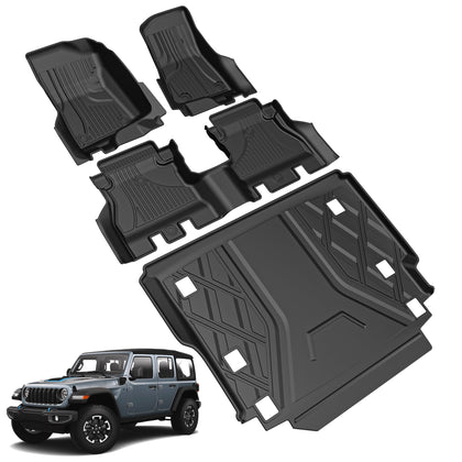 Floor Mats Fit for Jeep Wrangler JL 2018-2026 w/o Subwoofer