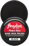 Perfect Stain Shoe Wax Polish, Professional Shoe Polish Solid Paste Wax For Leather Shoes & Boots, 3 fl oz, Black