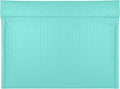 Teal Side-Loading Bubble Mailers 13 x 10 Inches, Pack of 27