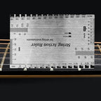 Guitar String Action Gauge Ruler, Stainless Steel Luthier Setup Tool
